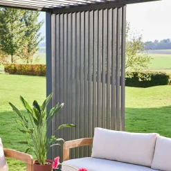 Verticale lamellenwand 100cm voor Triomphe pergola
