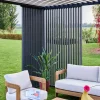 Verticale lamellenwand 130cm voor Triomphe pergola