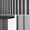 3 verticale lamellenwanden 100cm voor Triomphe pergola