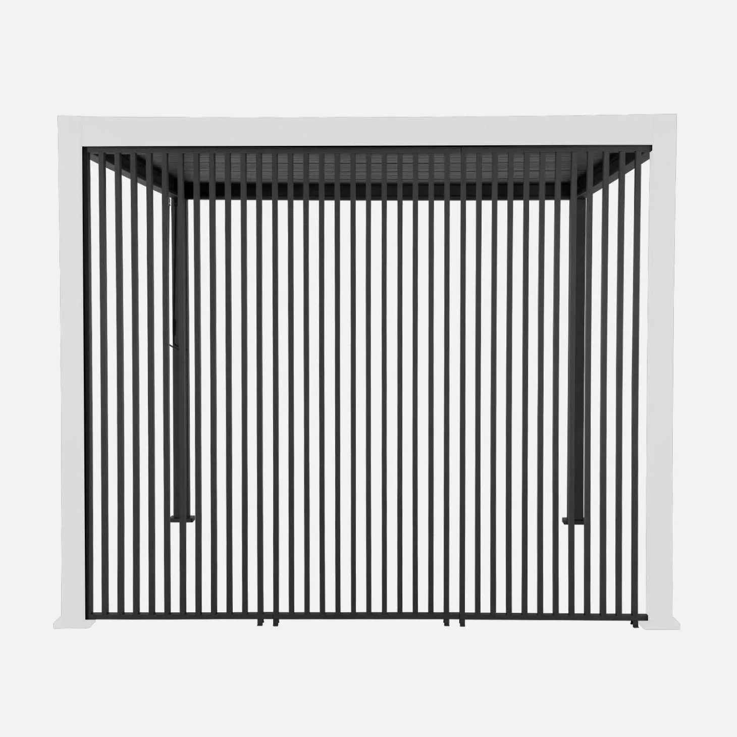 3 verticale lamellenwanden 100cm voor Triomphe pergola