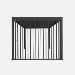 Verticale lamellenwand 3m aluminium voor pergola 3x3m V2 4x3m 6x3m Triomphe