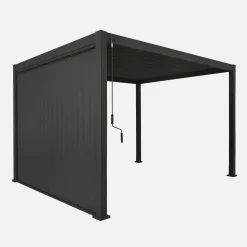 Verticale lamellenwand 3m aluminium voor pergola 3x3m V2 4x3m 6x3m Triomphe