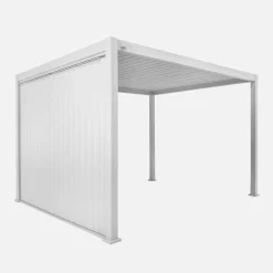 Verticale lamellenwand 3m aluminium voor pergola 3x3m V2 4x3m 6x3m Triomphe