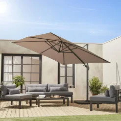 Vervangend parasoldoek zweefparasol 3x3m