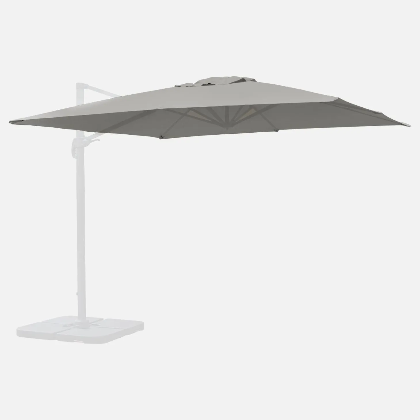 Vervangend parasoldoek zweefparasol 3x3m