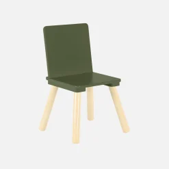 Vierkante kindertafel grenenhout 2 stoelen