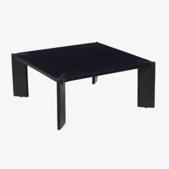 Vierkante salontafel in massief hout 80cm
