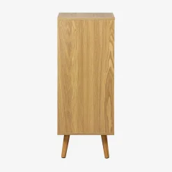 Vintage badkamerkast met houtdecor 1 deur 1 lade