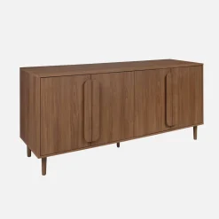 Vintage dressoir houtdecor 4 deuren 160cm