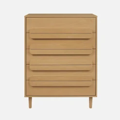 Vintage ladekast houtdecor 5 lades 80cm