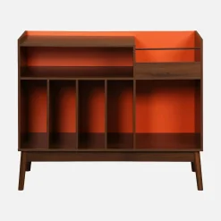 Vintage platenspeler kastje tweekleurig 100cm