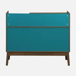 Vintage platenspeler kastje tweekleurig 100cm
