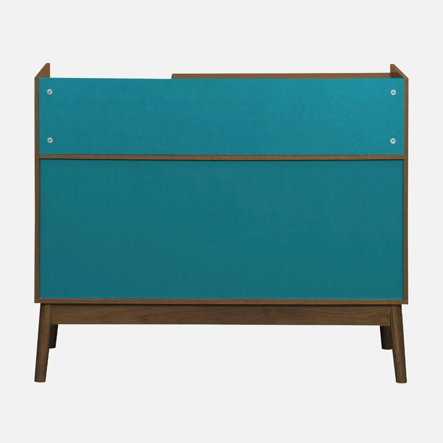 Vintage platenspeler kastje tweekleurig 100cm