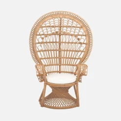 Vintage rotan fauteuil, B 110 x D 60 x H 150cm