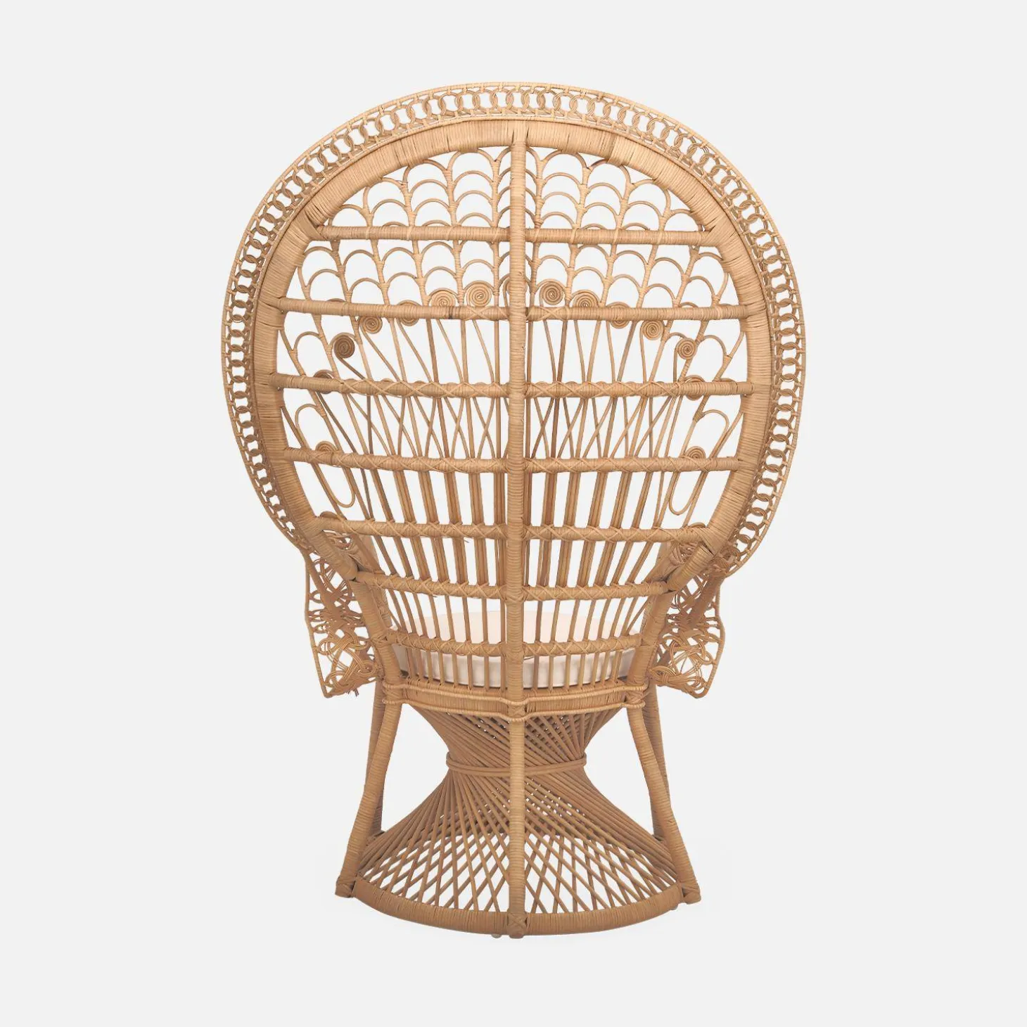 Vintage rotan fauteuil, B 110 x D 60 x H 150cm
