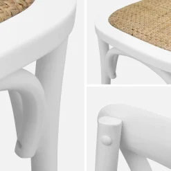 Vintage rubberhouten bistrostoelen (set van 2)