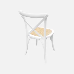 Vintage rubberhouten bistrostoelen (set van 2)