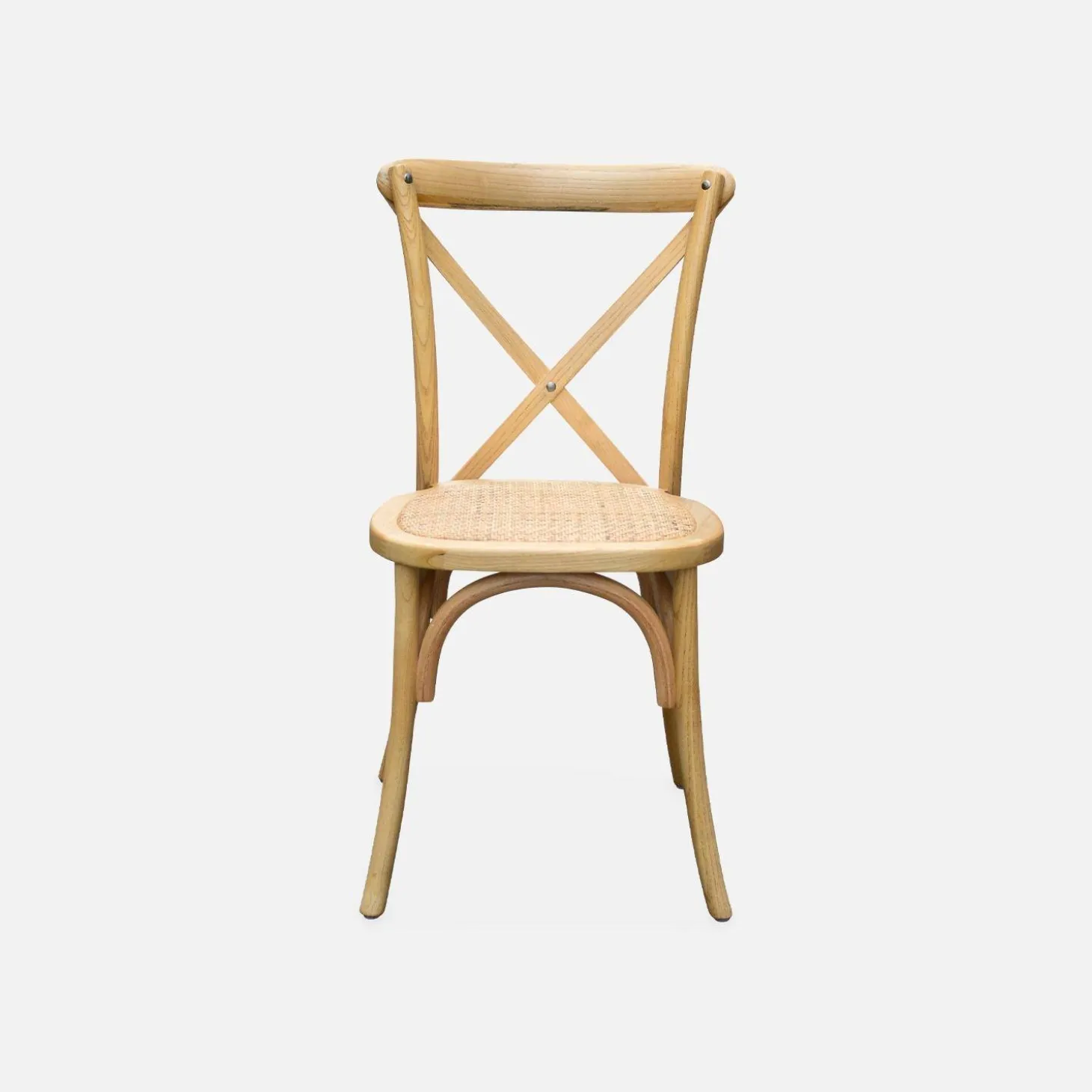 Vintage rubberhouten bistrostoelen (set van 2)
