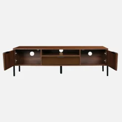 Vintage walnoot TV-meubel met houteffect 151,5 cm