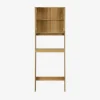 Vintage WC-kast met houtdecor