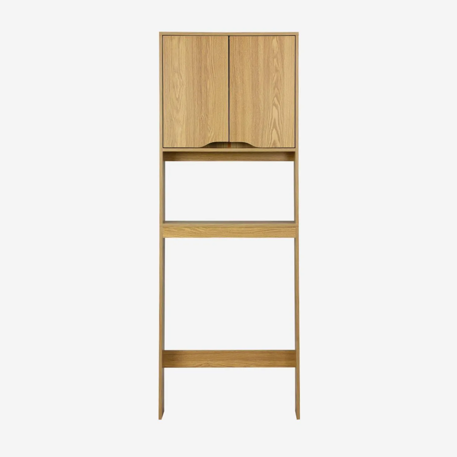 Vintage WC-kast met houtdecor