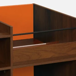 Vintage XL platenspeler kastje tweekleurig 130cm