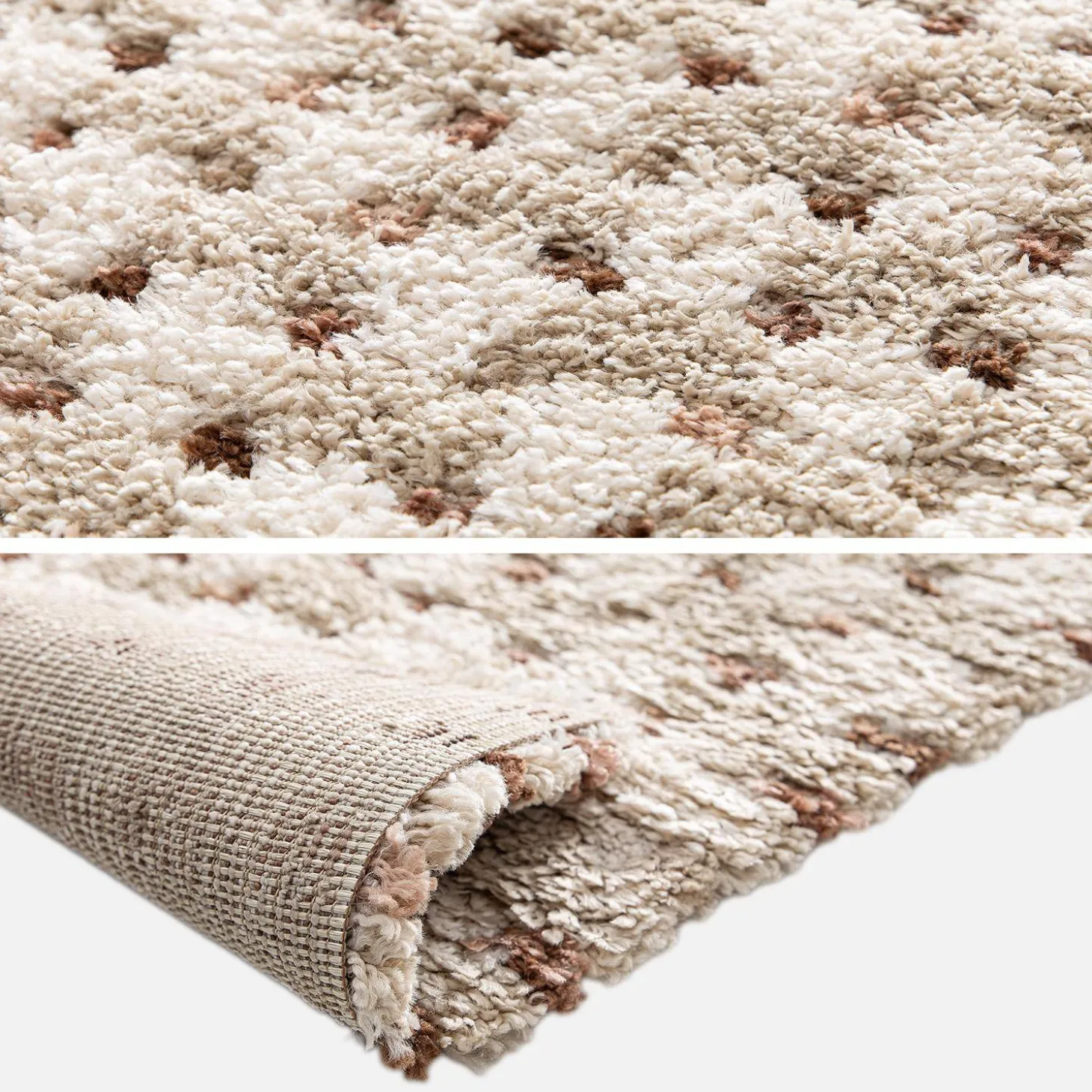 Vloerkleed met kleine motieven veelkleurig