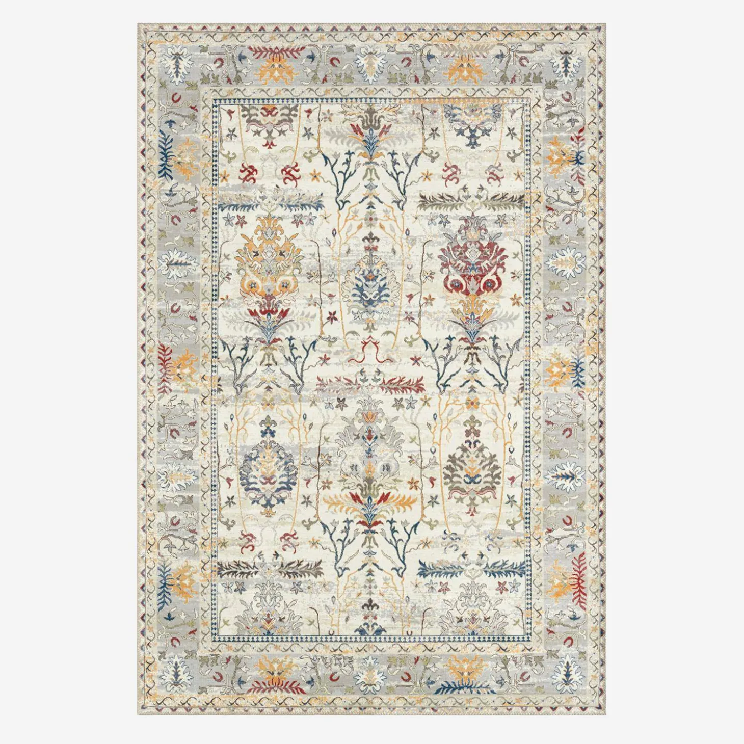 Vloerkleed met Oosters/Perzisch meerkleurig motief