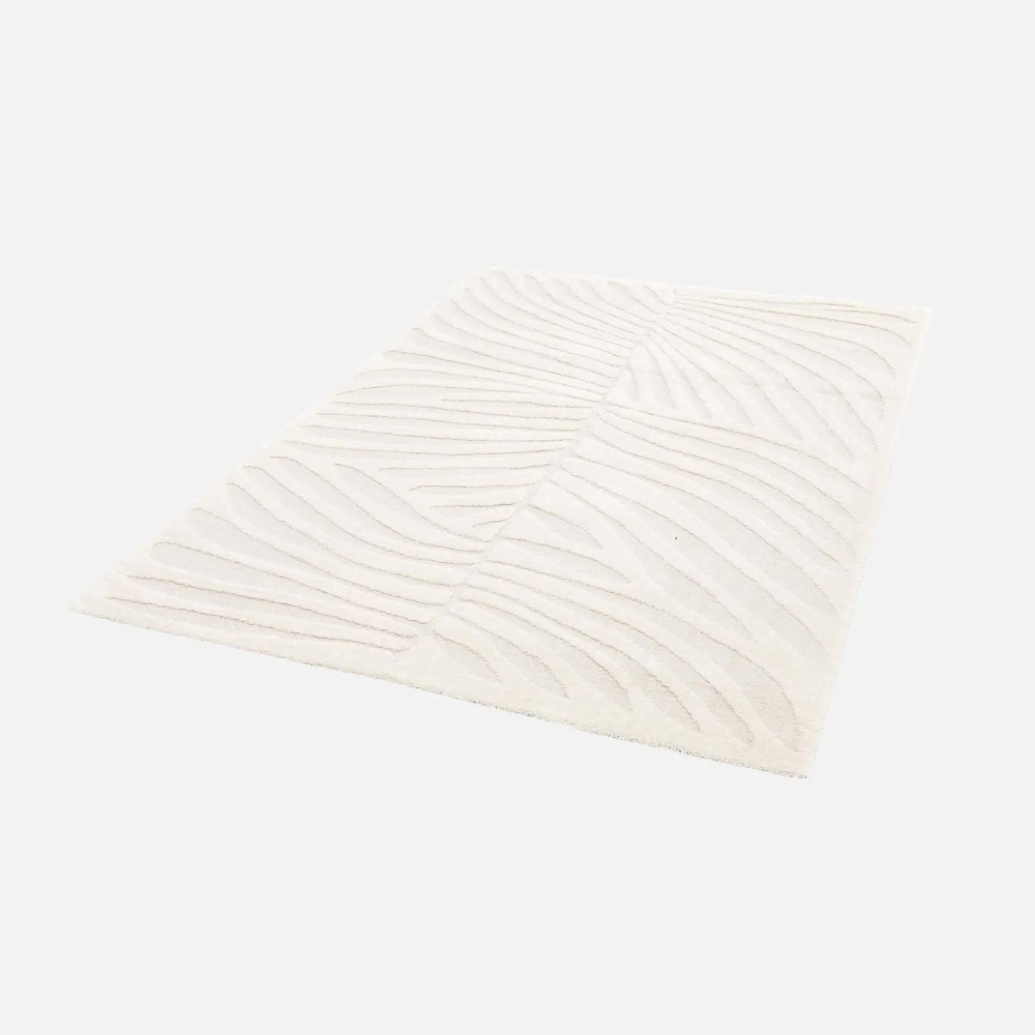 Vloerkleed voor binnen met motief in crème kleur