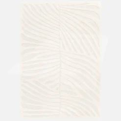 Vloerkleed voor binnen met motief in crème kleur