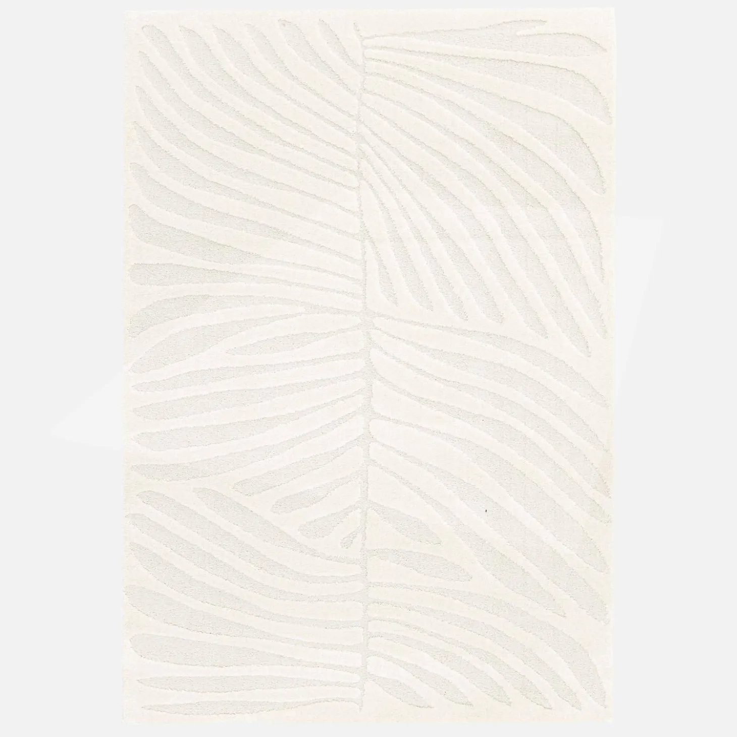 Vloerkleed voor binnen met motief in crème kleur