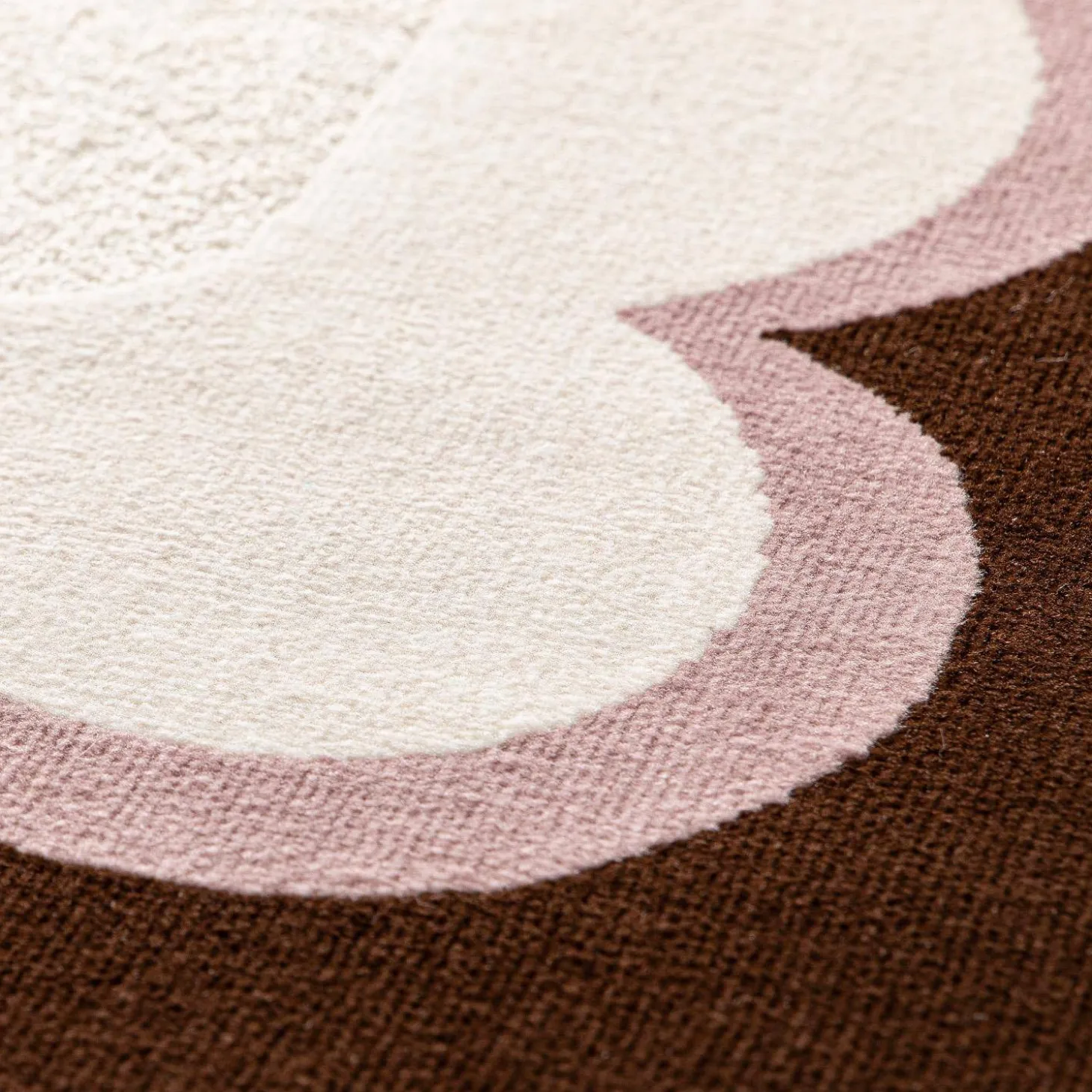 Vloerkleed voor binnen roze en bruin