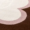 Vloerkleed voor binnen roze en bruin