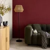Vloerlamp met rotanlook H 150cm
