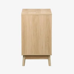 Wastafelmeubel met gegroefde deuren houtdecor