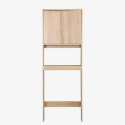 WC-meubel met schuifdeuren houtdecor