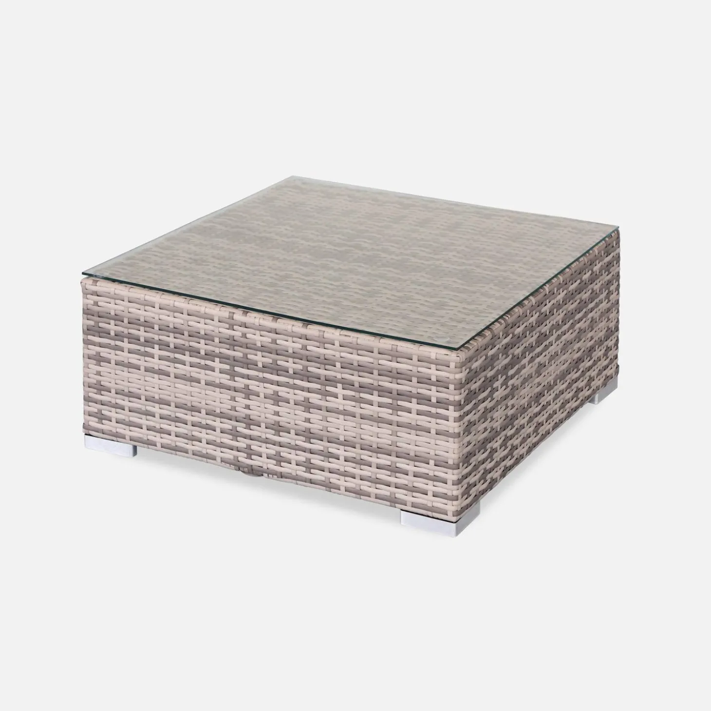 Wicker hoek loungeset 5 plaatsen