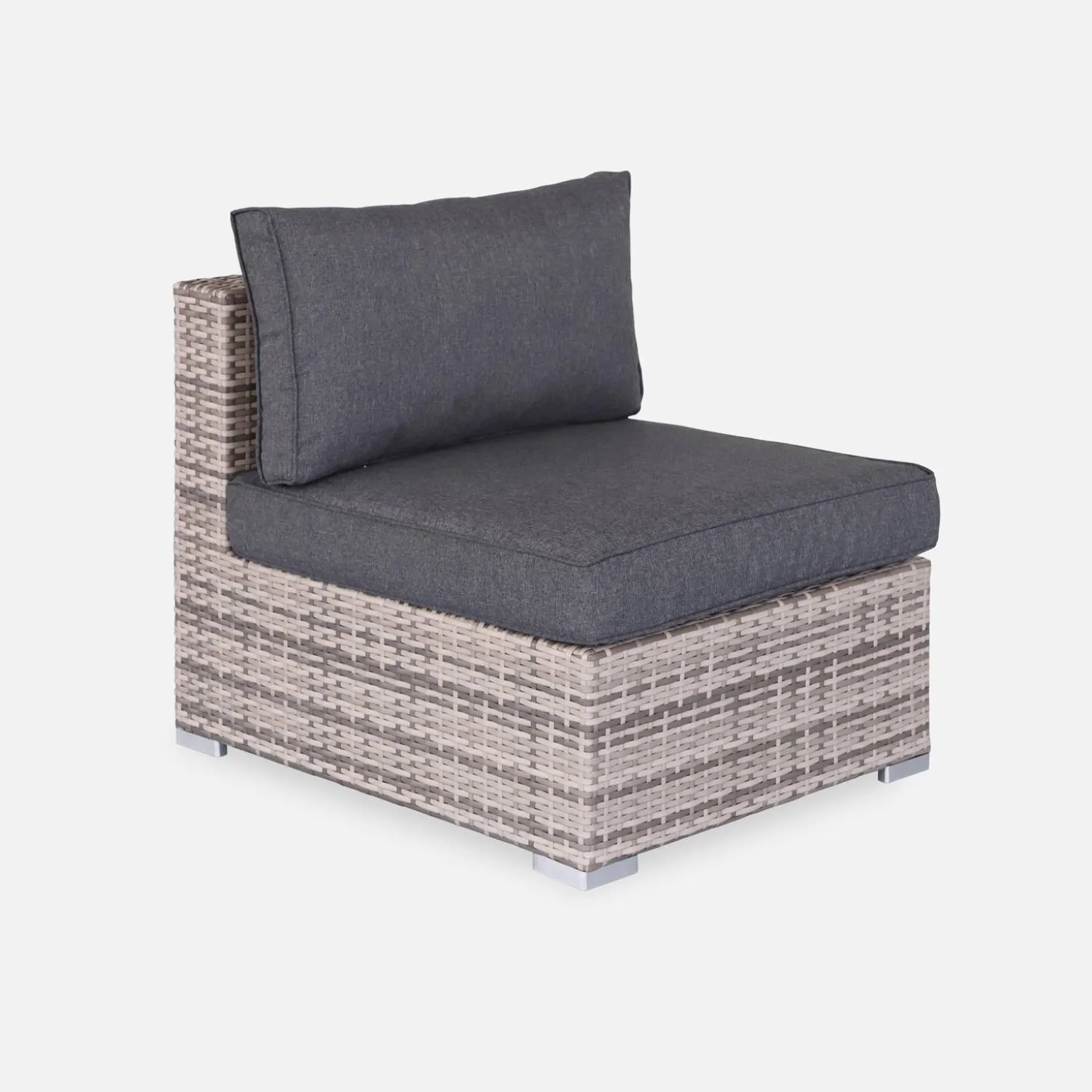 Wicker hoek loungeset 5 plaatsen