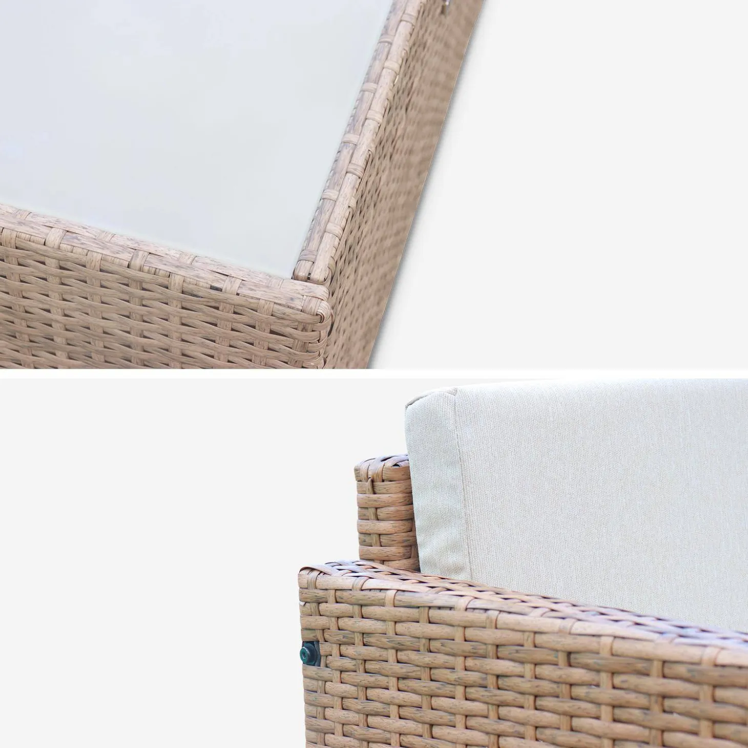 Wicker loungeset 4 plaatsen