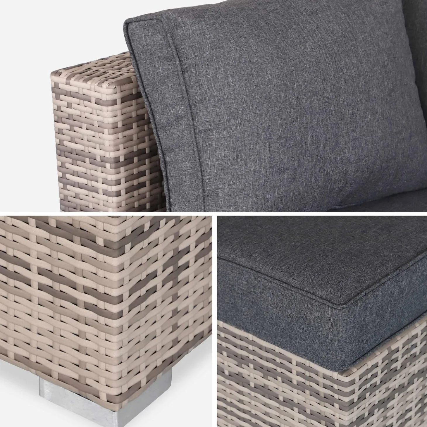 Wicker loungeset 5 plaatsen