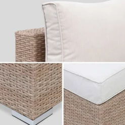 Wicker loungeset 8-10 plaatsen