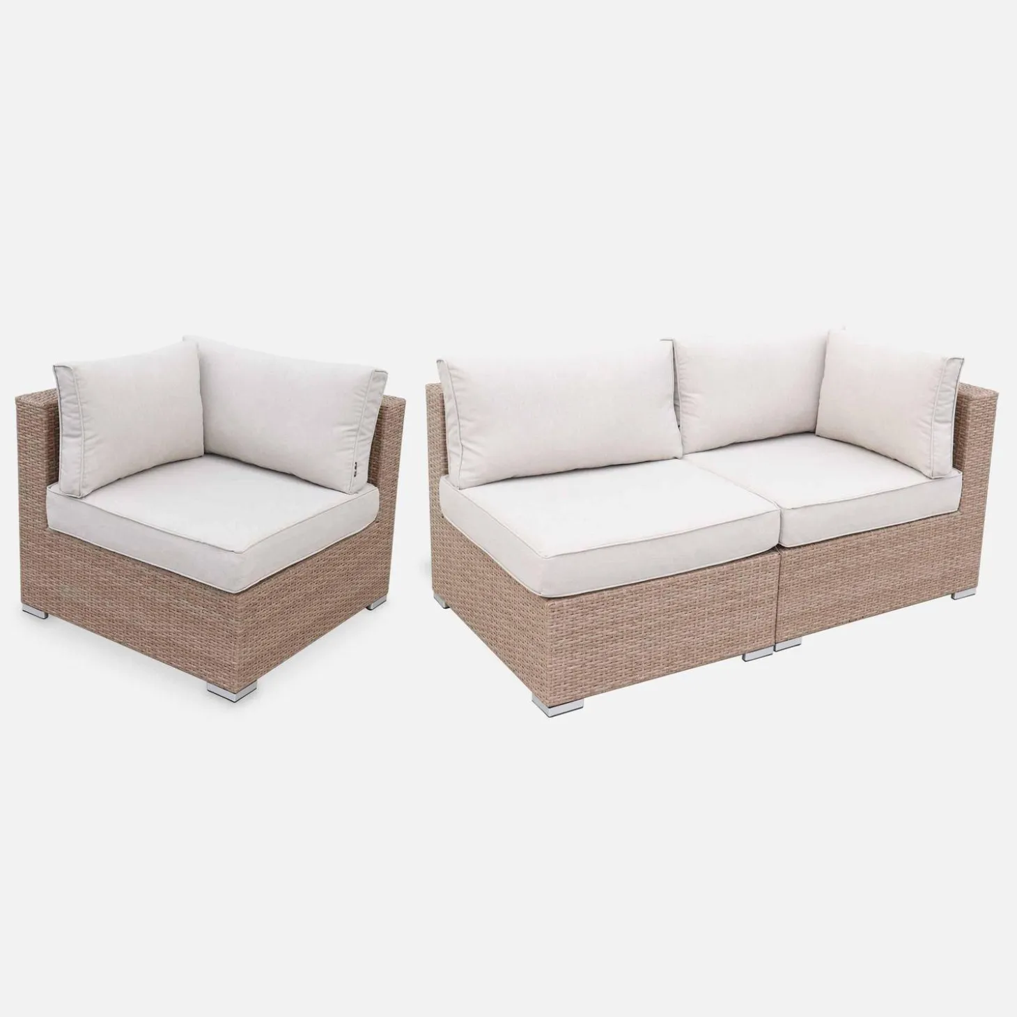 Wicker loungeset 8-10 plaatsen