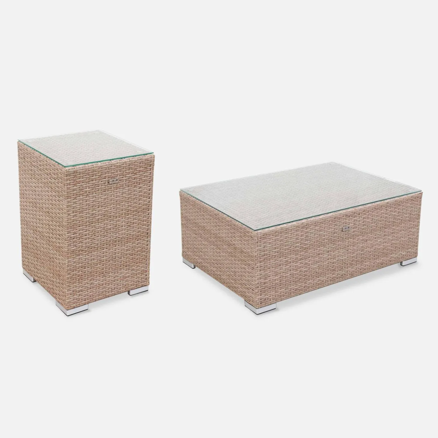 Wicker loungeset 8-10 plaatsen