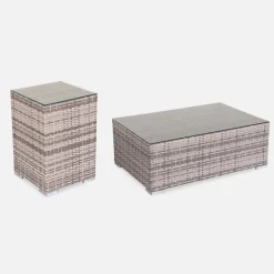 Wicker loungeset 8-10 plaatsen