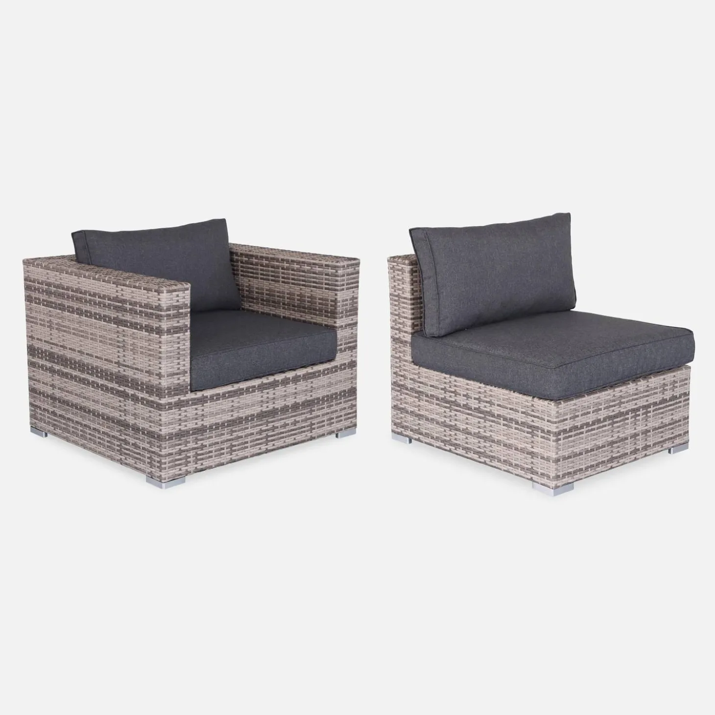 Wicker loungeset 8-10 plaatsen