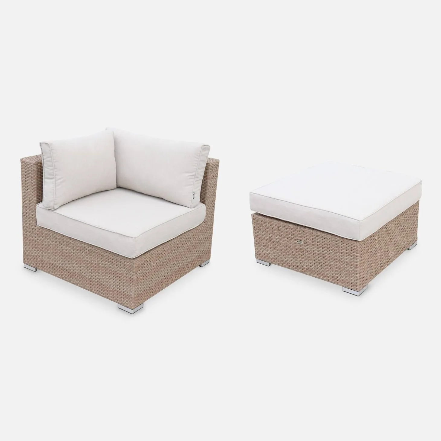 Wicker loungeset 5 plaatsen