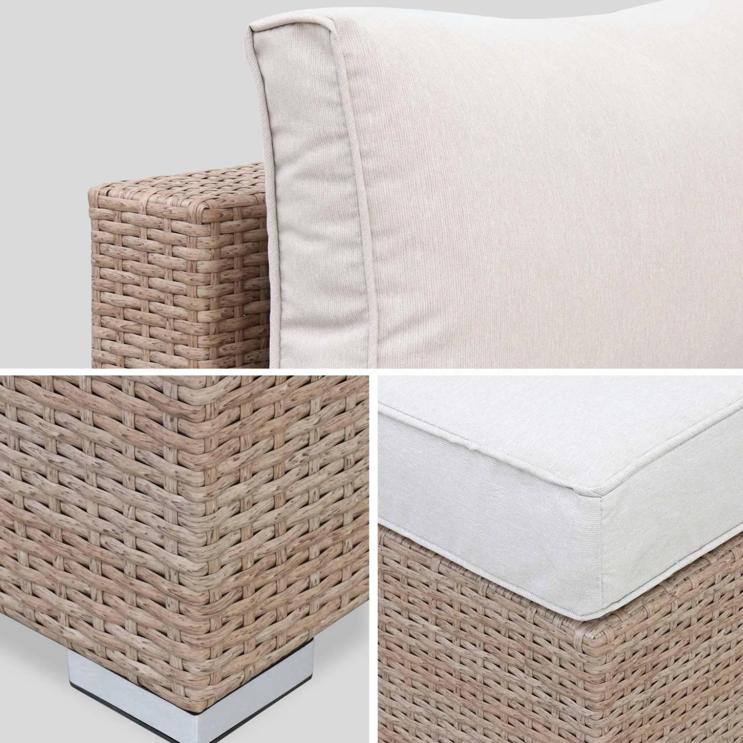 Wicker loungeset 5 plaatsen
