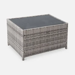 Wicker loungeset 4 plaatsen