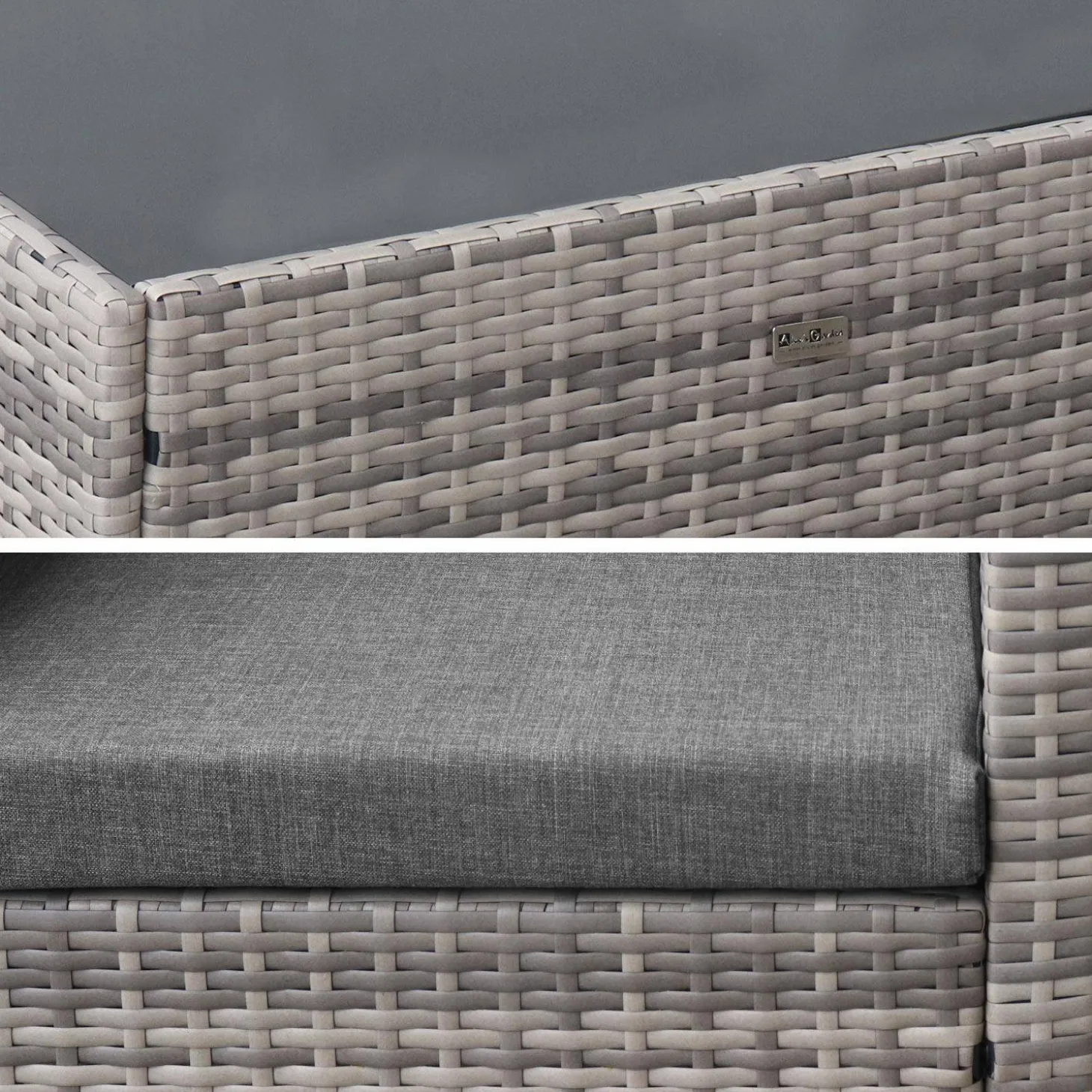 Wicker loungeset 4 plaatsen