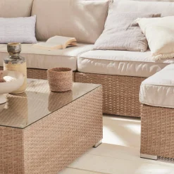 Wicker loungeset 12 tot 14 plaatsen